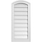 Ekena Millwork Arch Top Surface Mount PVC Gable Vent: Functional, w/ 2"W x 1-1/2"P Brickmould Frame, 14"W x 30"H GVPAR14X3002SF - alternate 1